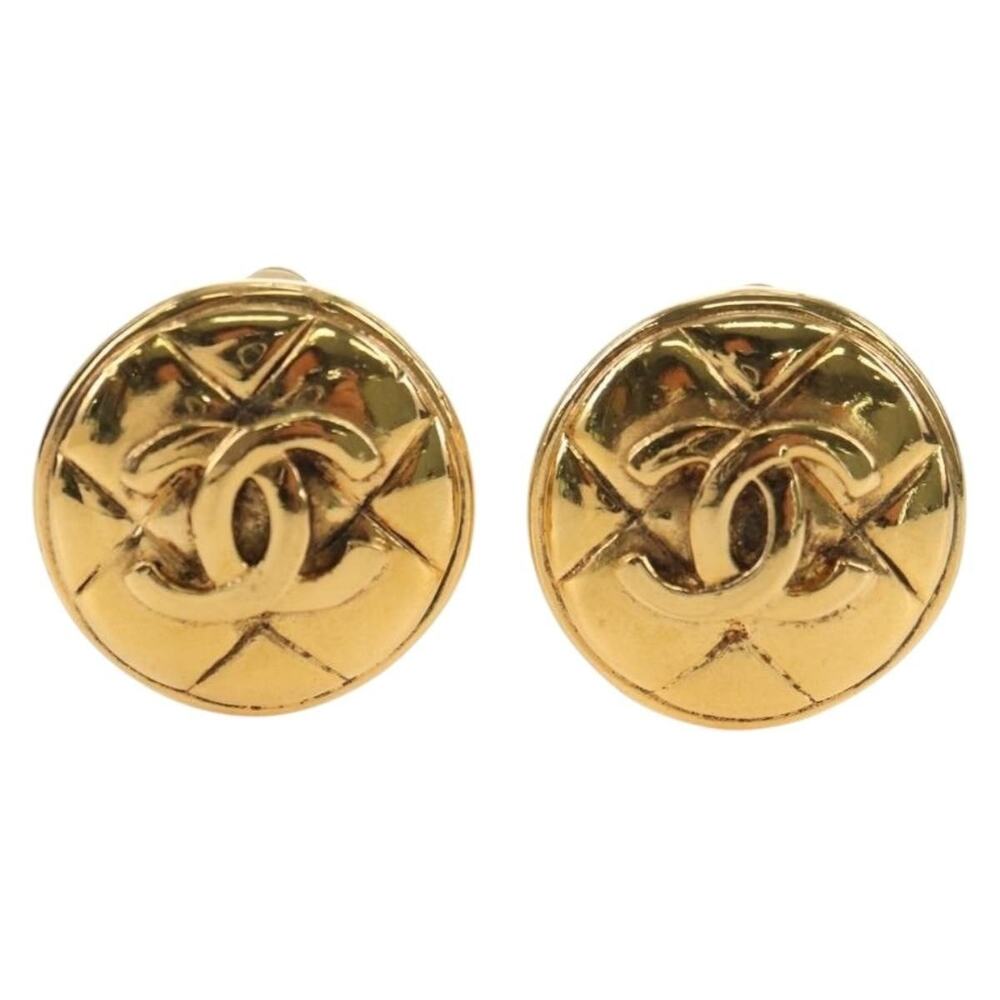 Chanel CC Logo Earring Gold